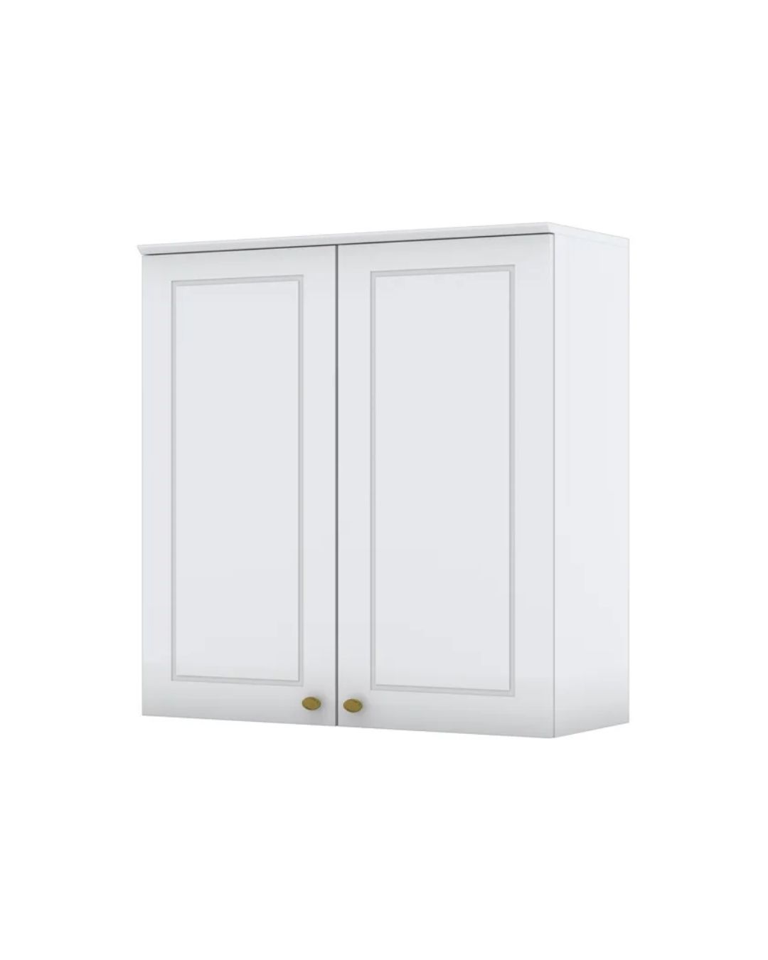 imagem de Armário Aéreo 80cm 2 Portas Americana Henn - Branco HP Fosco
